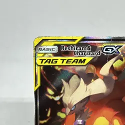 Pokemon TCG Reshiram & Charizard GX SM201 - READ Description - Image 2