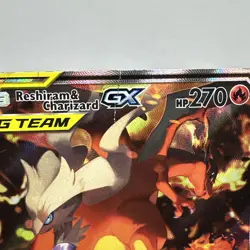Pokemon TCG Reshiram & Charizard GX SM201 - READ Description - Image 3