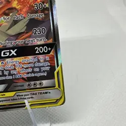 Pokemon TCG Reshiram & Charizard GX SM201 - READ Description - Image 5