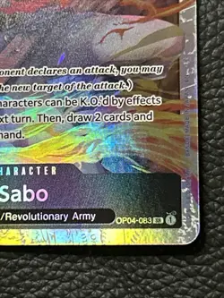 One Piece Sabo OP04-083 SR SUPER RARE Kingdoms Of Intrigue Foil - Image 3