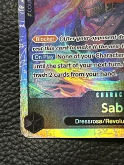One Piece Sabo OP04-083 SR SUPER RARE Kingdoms Of Intrigue Foil - Image 4