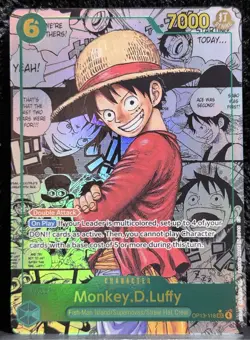 Monkey.D.Luffy (118) (Super Alternate Art) OP13-118 Carrying On His Will Manga - Image 1