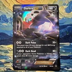 Pokemon Card Darkrai EX 74/122 Half Art XY Breakpoint Light Play - Image 1