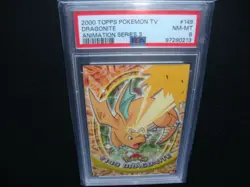 2000 Topps Pokemon T.v Dragonite card # 149 Animation series 3 Psa 8 Nm/Mint - Image 1