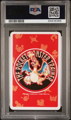 1996 POKEMON RED PLAYING CARDS 010 CATERPIE 2 OF DIAMONDS PSA 10 GEM MINT POKER - Image 2