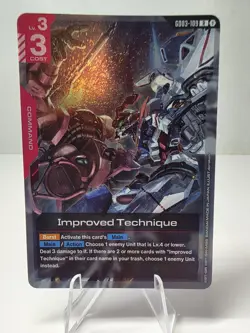 Improved Technique Gundam Card Game . Steel Requiem Rare . GD03-109 - Image 1
