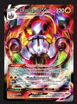 Chandelure Vmax 040/264 Fusion Strike NM Full Art Ultra Rare Pokemon Card - Image 1