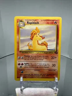 Rapidash 44/64 Jungle Pokemon Card Vintage WOTC Uncommon Non-Holo - Image 1