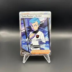 Pokemon TCG Team Rockets Archer Ultra Rare Full Art Card 223/182 Destined Rivals - Image 1