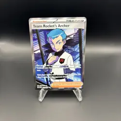 Pokemon TCG Team Rockets Archer Ultra Rare Full Art Card 223/182 Destined Rivals - Image 2