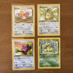 Lot Of 4 Fossil Pokemon Cards - Image 1
