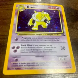 Pokemon TCG Hypno Fossil 8/62 Unlimited Holo Rare NM Nice Card! Look @ Pictures - Image 2