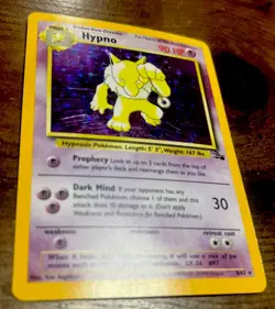 Pokemon TCG Hypno Fossil 8/62 Unlimited Holo Rare NM Nice Card! Look @ Pictures - Image 3