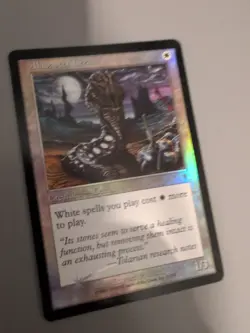 Alabaster Leech. MTG Card. Invasion. Foil. Old Vintage Border. - Image 2