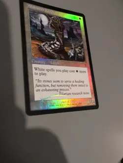 Alabaster Leech. MTG Card. Invasion. Foil. Old Vintage Border. - Image 5