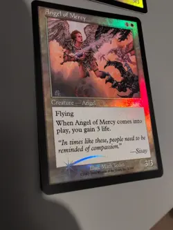 Angel of Mercy x2 MTG Card. Invasion. Foil. Old Vintage Border. - Image 2