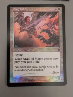 Angel of Mercy x2 MTG Card. Invasion. Foil. Old Vintage Border. - Image 3