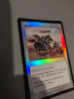 Crusading Knight. MTG Card. Invasion. Foil. Old Vintage Border. - Image 4