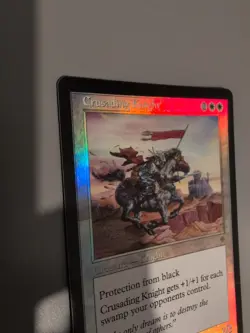 Crusading Knight. MTG Card. Invasion. Foil. Old Vintage Border. - Image 5