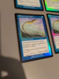 Shimmering Wings. Plasyet Enchant MTG 4 Card. Invasion Foil. Old Vintage Border - Image 2