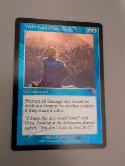 Well-Laid Plans. Enchantment MTG Card. Invasion. Foil. Old Vintage Border. - Image 3