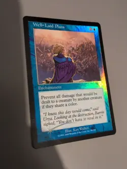Well-Laid Plans. Enchantment MTG Card. Invasion. Foil. Old Vintage Border. - Image 4
