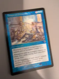 Temporal Distortion Enchantment MTG Card. Invasion. Foil. Old Vintage Border. - Image 3
