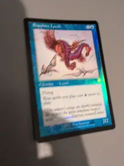 Sapphire Leech MTG Card. Invasion. Foil. Old Vintage Border. - Image 3