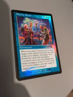 Psychic Battle. Enchantment MTG Card. Invasion. Foil. Old Vintage Border. - Image 2