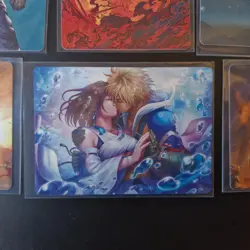 ✨MTG Magic 6 Cartes Art Series Together, Cloud, Nibelheim ...Final Fantasy - Image 5