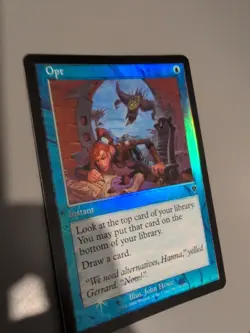 Opt. Instant MTG Card. Invasion. Foil. Old Vintage Border. - Image 4