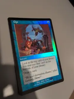 Opt. Instant MTG Card. Invasion. Foil. Old Vintage Border. - Image 5