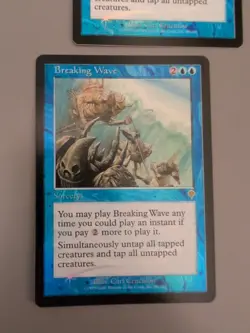 Breaking Wave x2 Sorcery MTG 2 Card. Invasion. Foil. Old Vintage Border. - Image 2