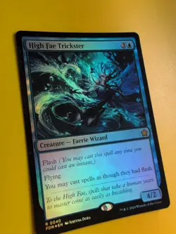High Fae Trickster. FOIL Faerie Wizard, FDN Magic the Gathering Card. - Image 4