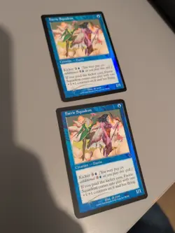 Faerie Squadron x2 MTG 2 Card. Invasion. Foil. Old Vintage Border. - Image 1