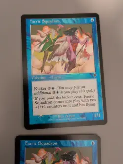 Faerie Squadron x2 MTG 2 Card. Invasion. Foil. Old Vintage Border. - Image 3