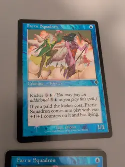 Faerie Squadron x2 MTG 2 Card. Invasion. Foil. Old Vintage Border. - Image 4