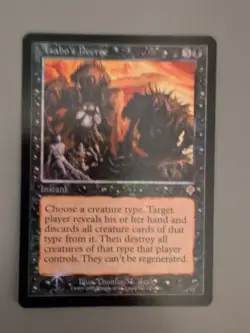 Tsabo's Decree. Instant MTG Card. Invasion. Foil. Old Vintage Border. - Image 2