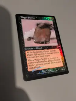 Plague Spitter. Horror. MTG Card. Invasion. Foil. Old Vintage Border. - Image 5