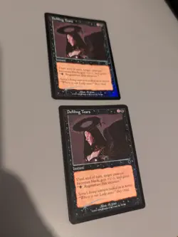 Defiling Tears x2 Instant MTG 2 Card. Invasion. Foil. Old Vintage Border. - Image 1