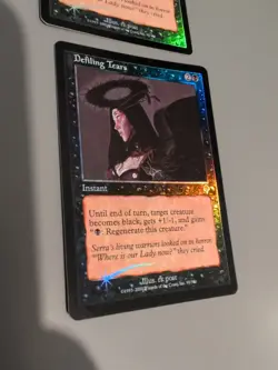 Defiling Tears x2 Instant MTG 2 Card. Invasion. Foil. Old Vintage Border. - Image 2