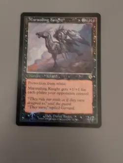 Marauding Knight. MTG Card. Invasion. Foil. Old Vintage Border. - Image 3