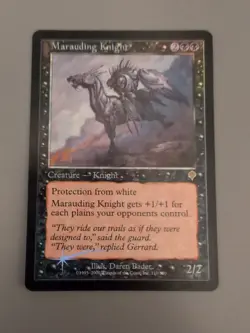 Marauding Knight. MTG Card. Invasion. Foil. Old Vintage Border. - Image 4
