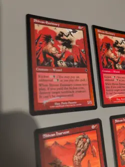 Shivan Emissary x2, Shivan Harvest MTG 4 Card. Invasion. Foil. Old Vintage - Image 2