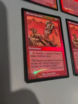 Shivan Emissary x2, Shivan Harvest MTG 4 Card. Invasion. Foil. Old Vintage - Image 5