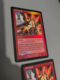 Overload x2 Instant MTG 2 Card. Invasion. Foil. Old Vintage Border. - Image 5