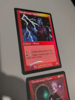 Thunderscape Master & Apprentice MTG 2 Card. Invasion. Foil. Old Vintage Border. - Image 5