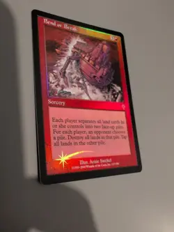 Bend or Break. Sorcery MTG Card. Invasion. Foil. Old Vintage Border. - Image 5