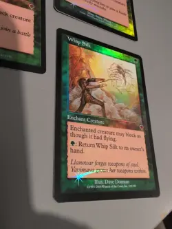 Whip Silk & 2 Wallop MTG 3 Card. Invasion. Foil. Old Vintage Border. - Image 4