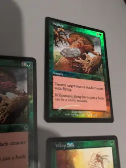 Whip Silk & 2 Wallop MTG 3 Card. Invasion. Foil. Old Vintage Border. - Image 5